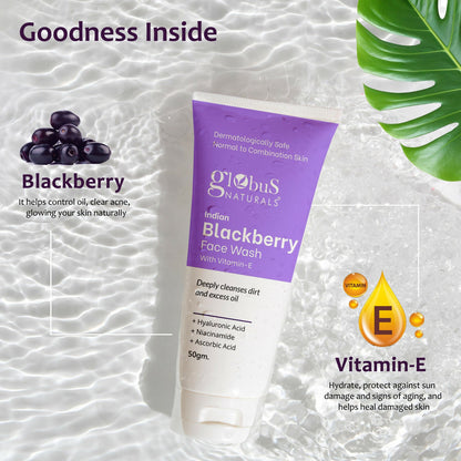 Globus Naturals Indian Blackberry Face Wash with Vitamin E