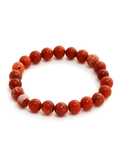 Red Jasper Elastic Bracelet - Ruby Raang