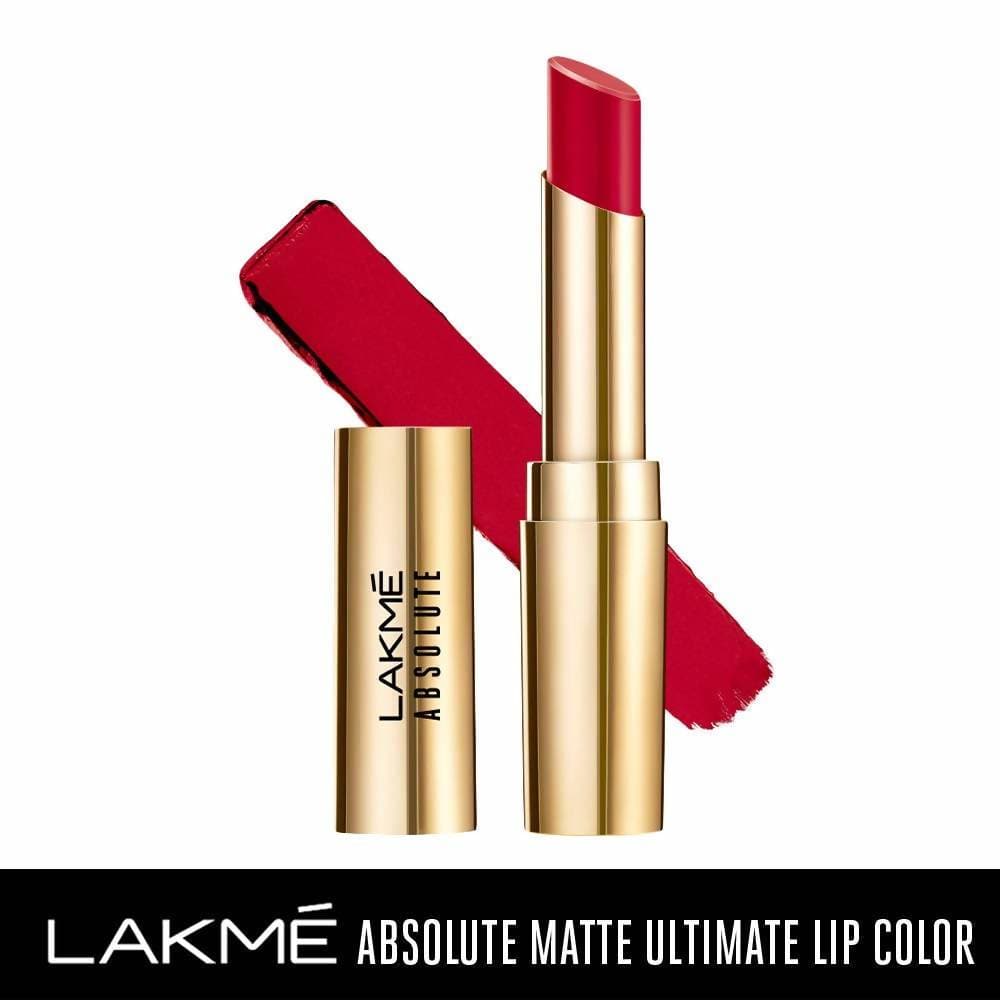 Lakme Absolute Matte Ultimate Lip Color with Argan Oil  Red Extreme - 3.4 gms