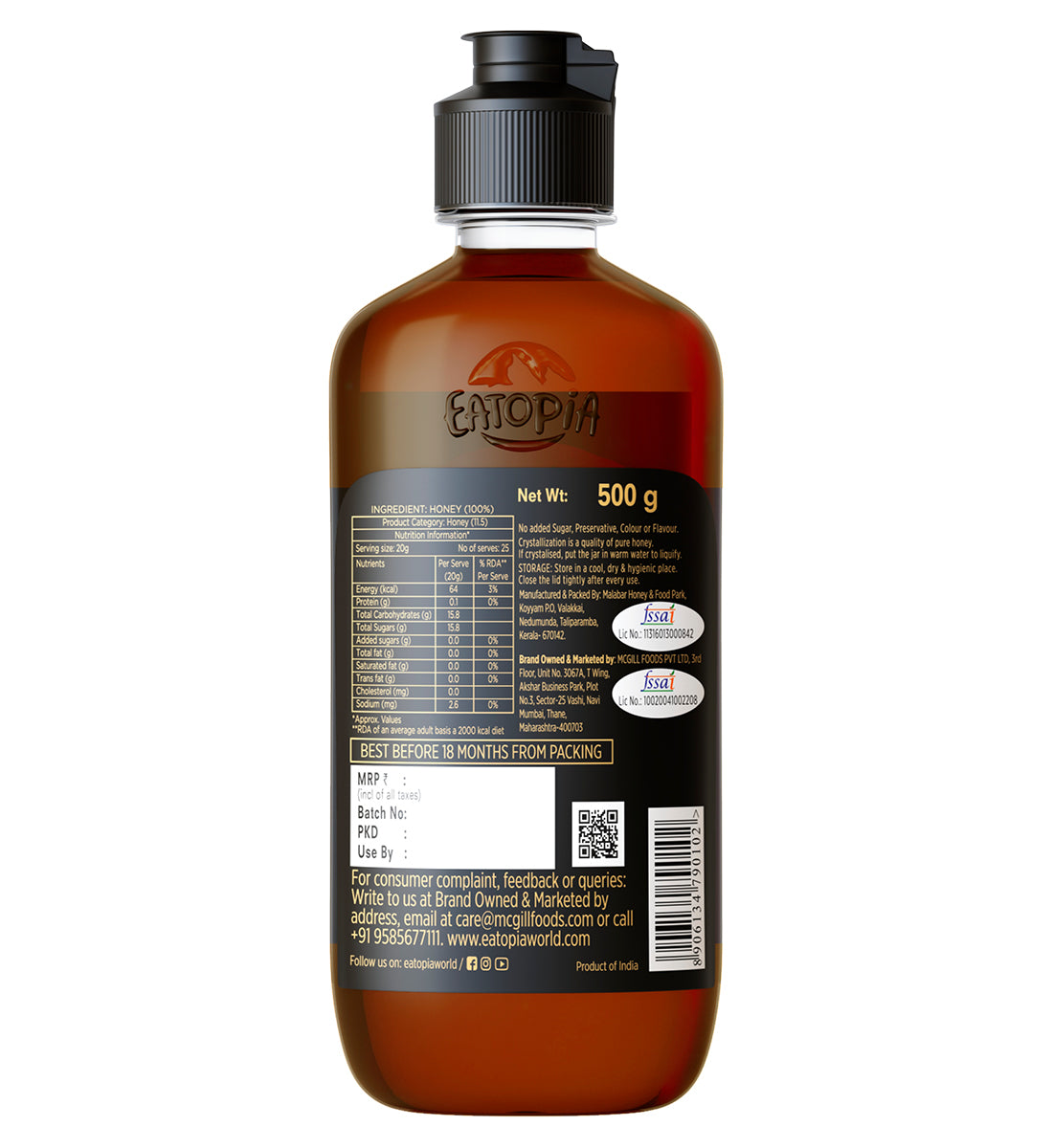 Eatopia Farmer's Harvest - Pure Honey