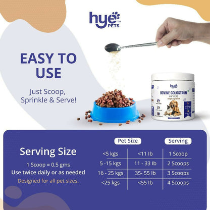 Hye Pets Bovine Colostrum Powder For Dogs & Cats