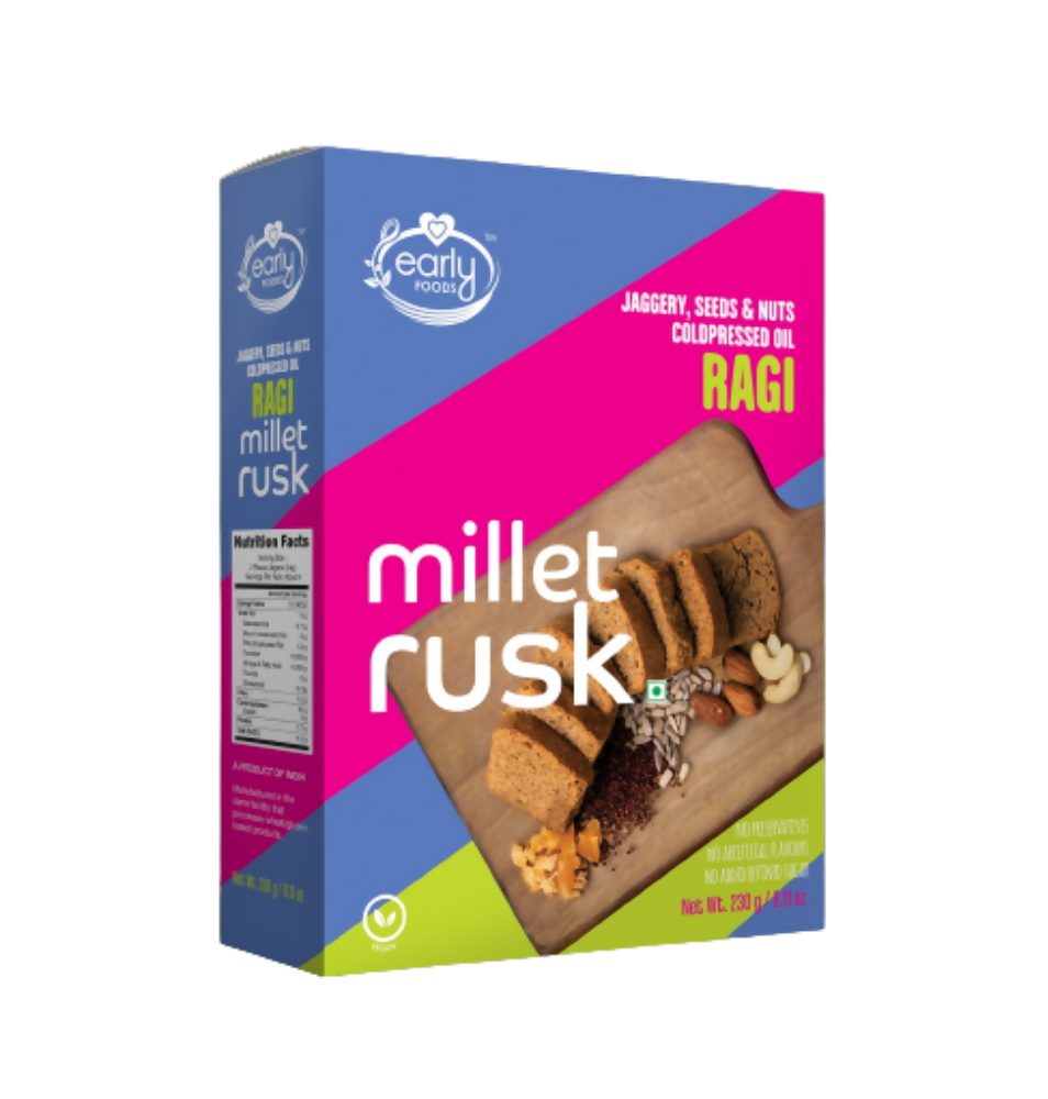 Early Foods Ragi Millet Rusk