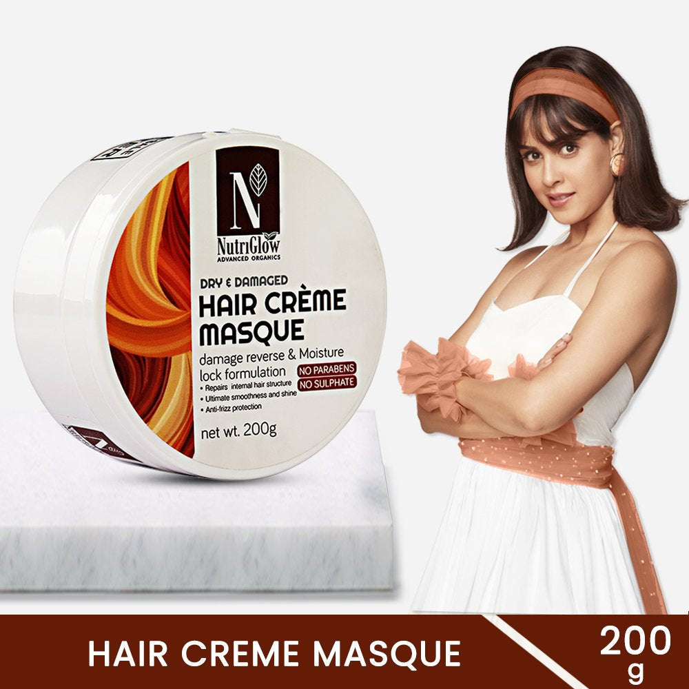 NutriGlow Advanced Organics Hair Crème Mask - 200 gms