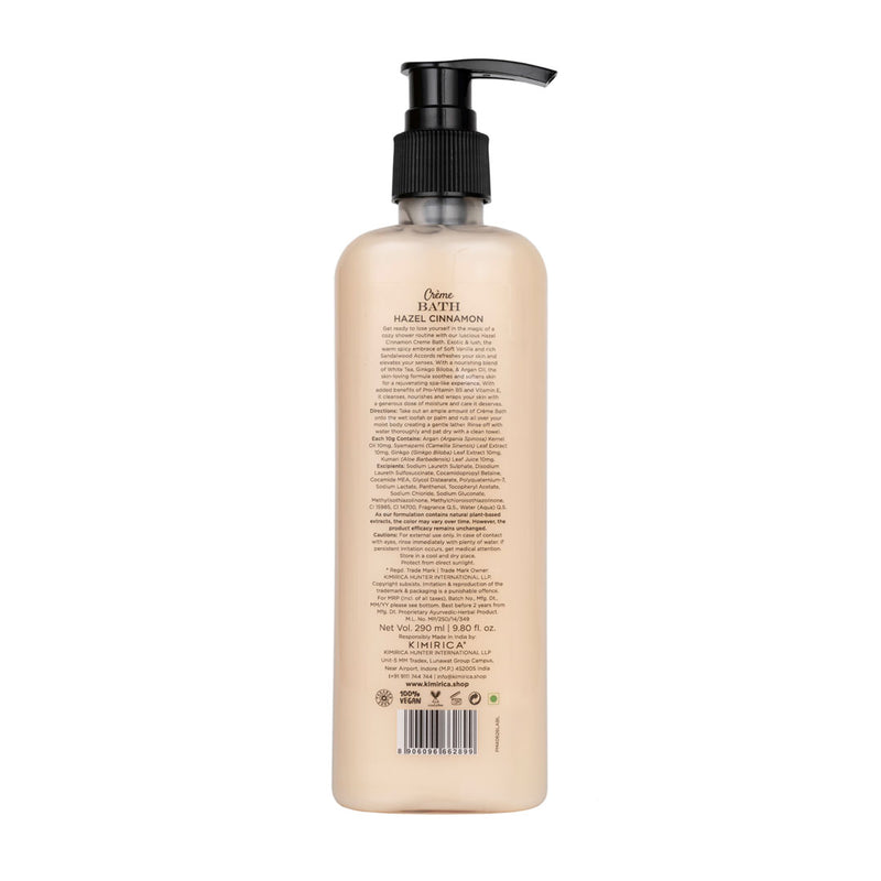 Kimirica Hazel Cinnamon Creme Bath - 290 ml