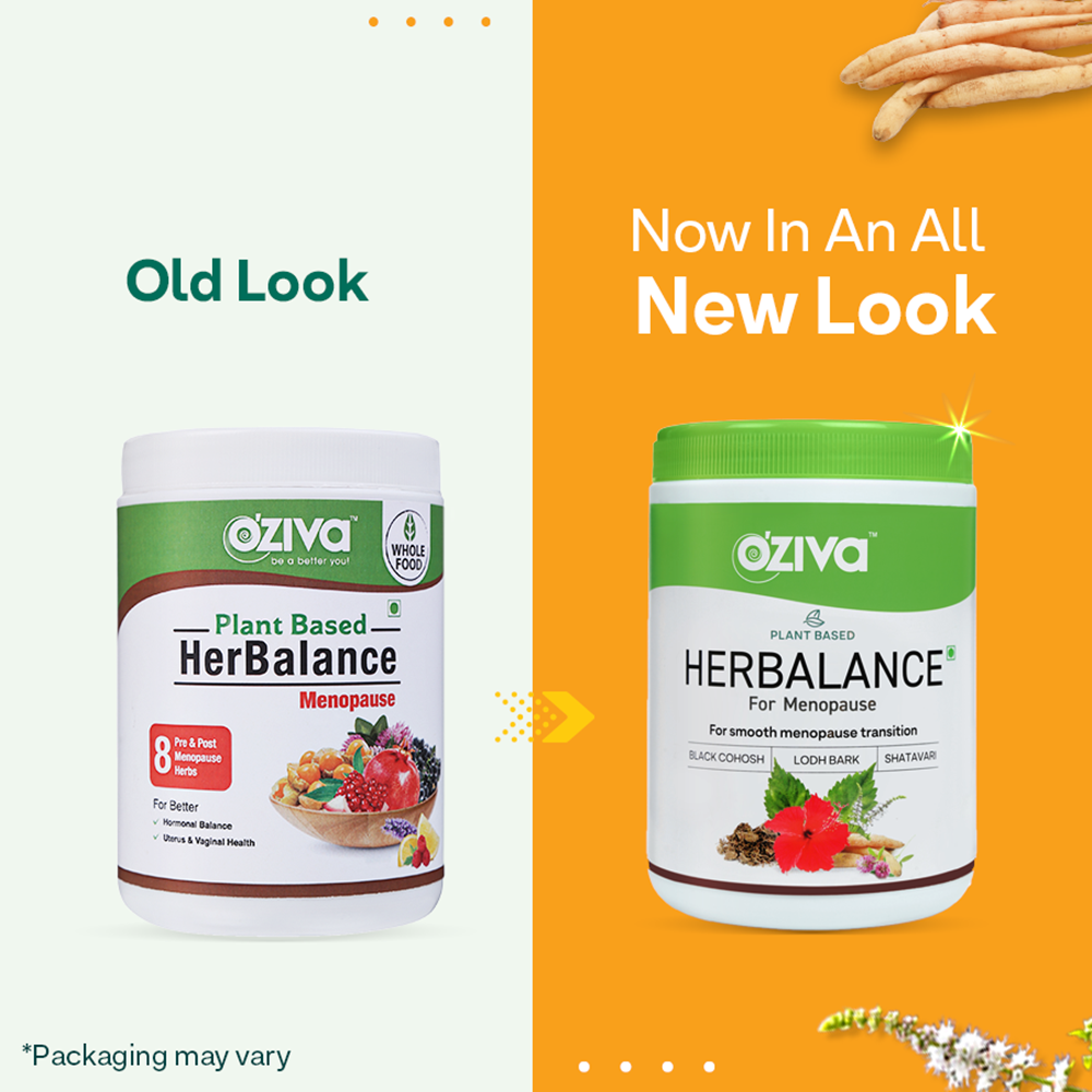 OZiva Plant Based HerBalance 8 Per & Post Herbs