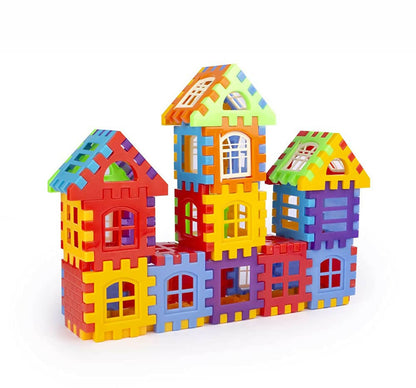 Kipa 210 Pieces Multi Colored Mega Jumbo Happy Home House Building Block with Attractive Windows and Smooth Rounded Edges Game with Storage Container