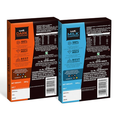 LuvIt. Cocoa Crush - Dark & Milk Compound Bars