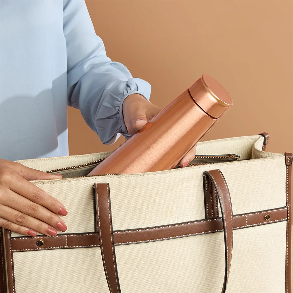 Borosil Orra Plain Copper Bottle 950ml