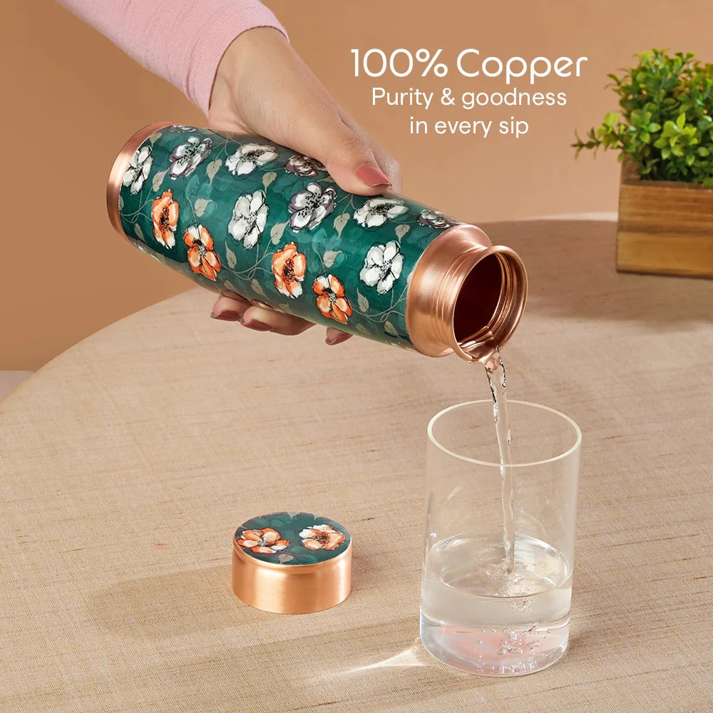 Borosil Orra Clara Copper Bottle 600ml