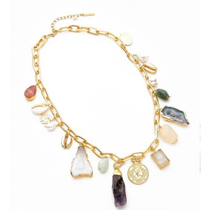Bling Accessories Semiprecious Stone Necklace