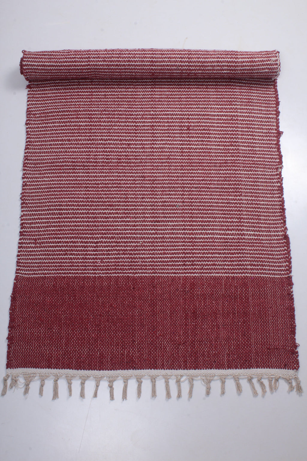 Shramdaan Violet Yoga Mate with White Stripes