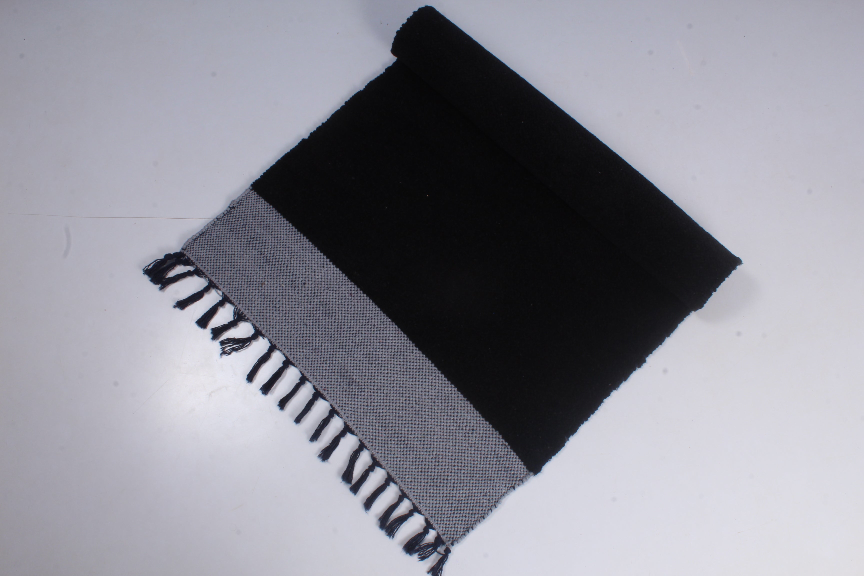Shramdaan Black Yoga Mate with White Border