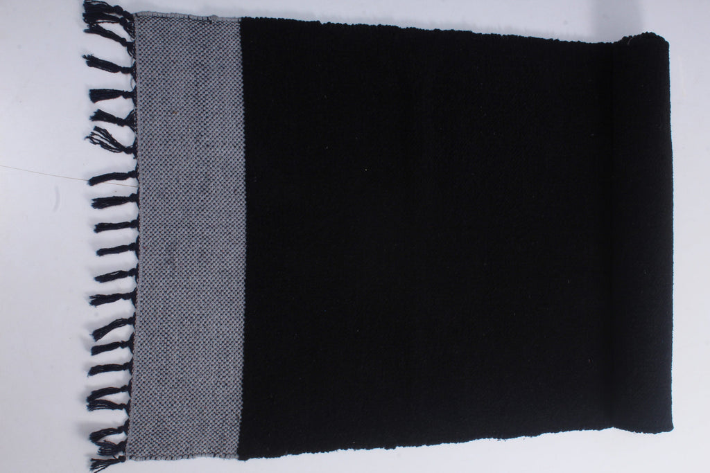 Shramdaan Black Yoga Mate with White Border