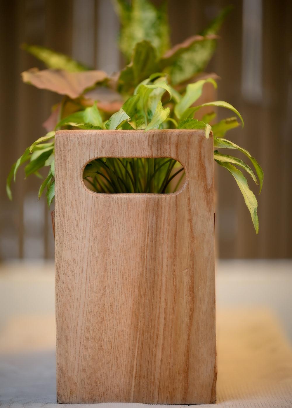 Planter Tray in Pine Wood | Natural Finish