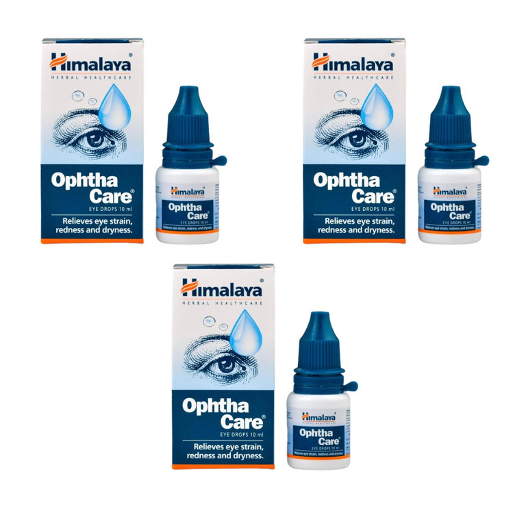 Himalaya Ophthacare Eye Drops, Herbal Eye Care Liquid with Damask Rose & Honey, 10 ml