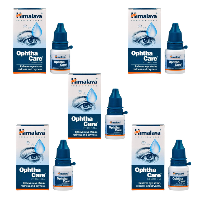 Himalaya Ophthacare Eye Drops, Herbal Eye Care Liquid with Damask Rose & Honey, 10 ml