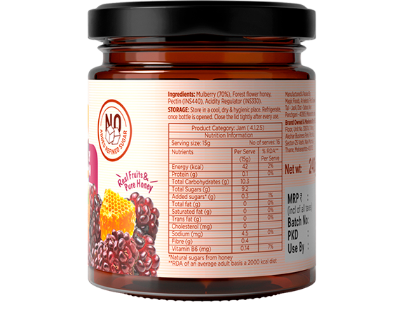 Eatopia Mulberry Honey Jam