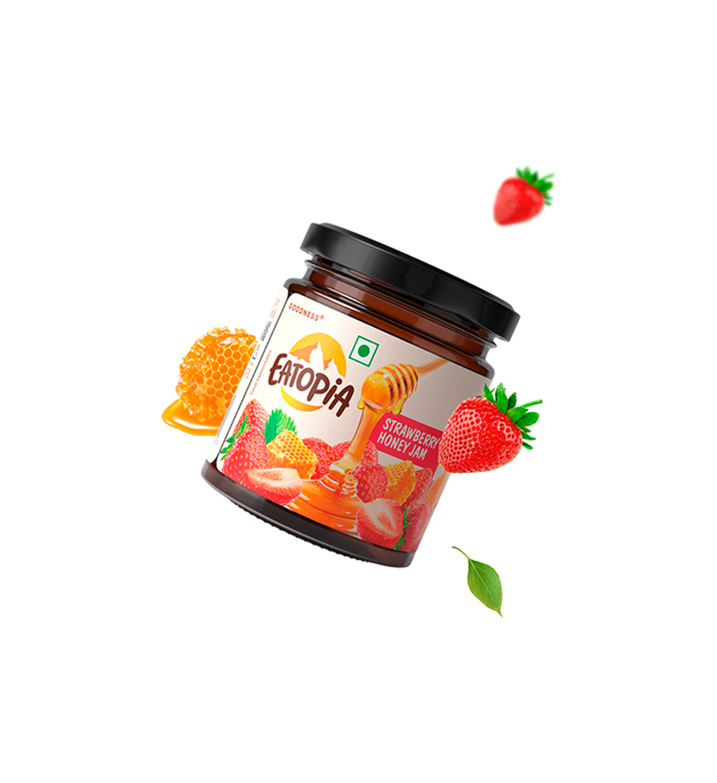 Eatopia Strawberry Honey Jam