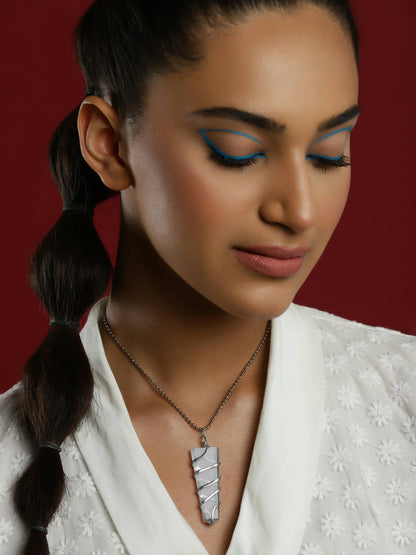 Women's Silver-Plated Chain - Ruby Raang
