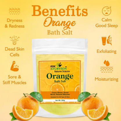 VedicAyurveda Orange Bath Salt