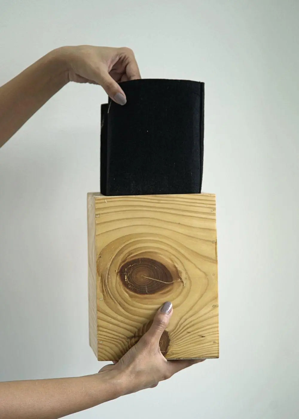Cube Planter in Pine Wood | 8"