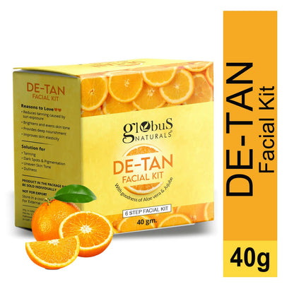 Globus Naturals De-Tan 6 Step Facial Kit