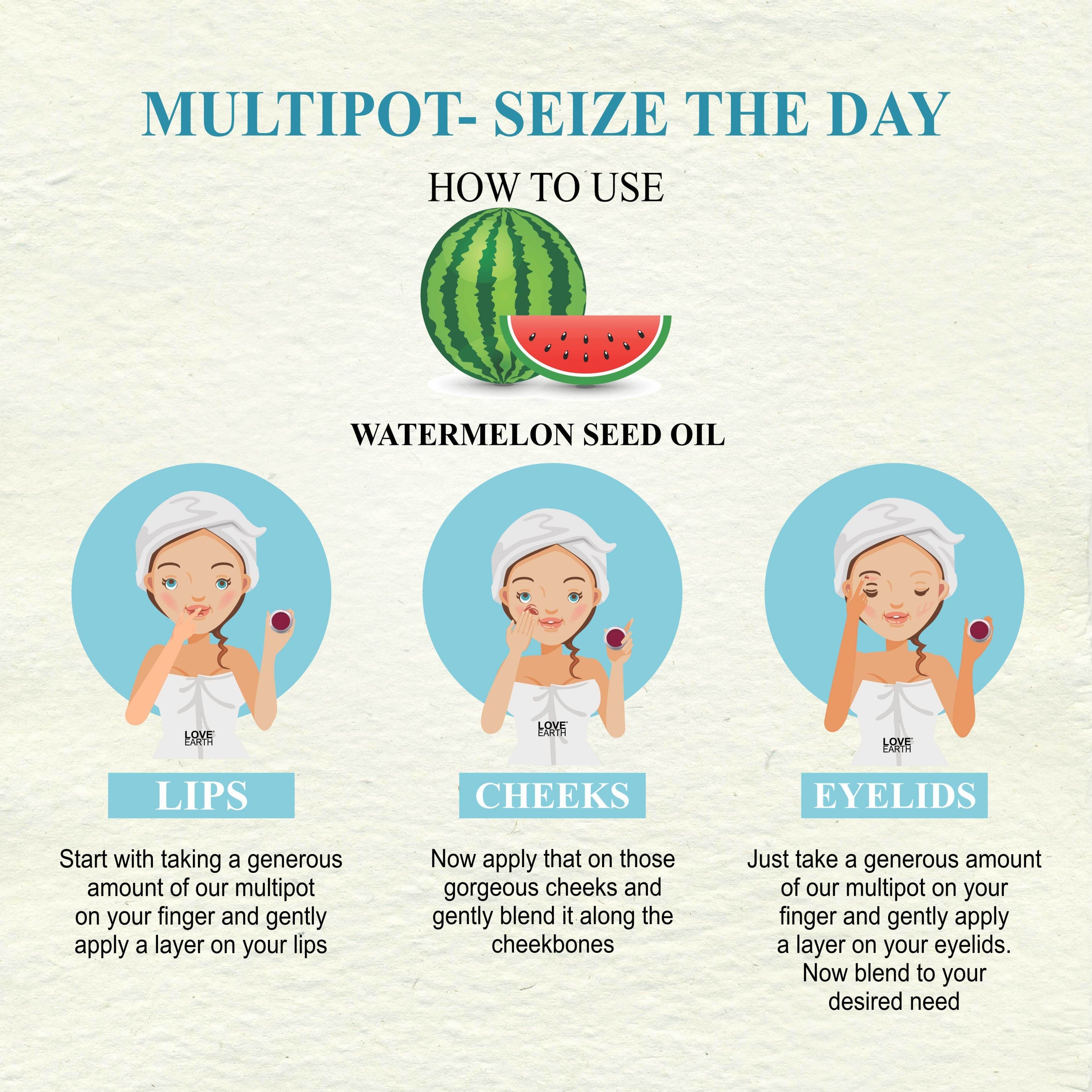 Love Earth Seize The Day Multipot Lip And Cheek Tint - 8 gms