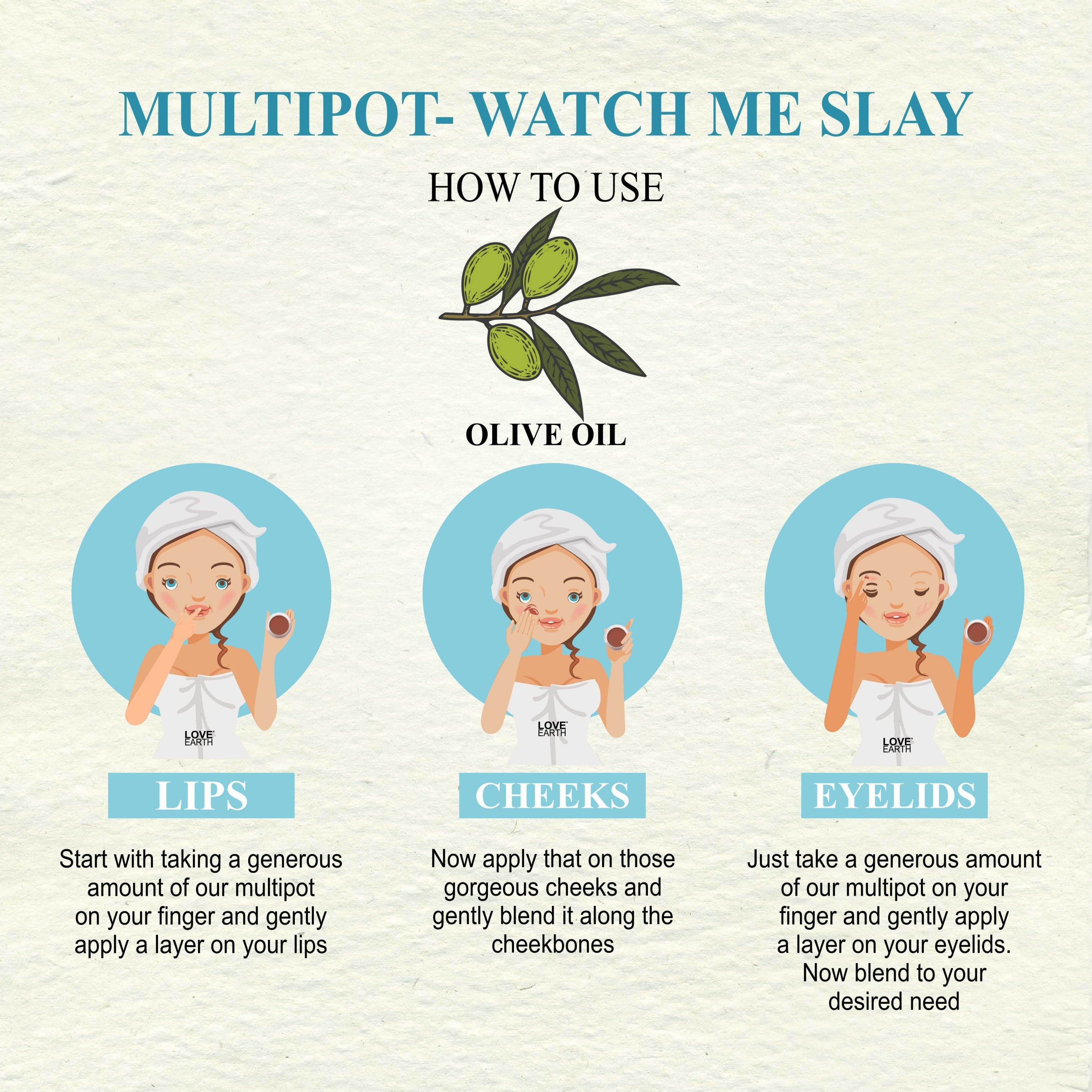 Love Earth Watch Me Slay Multipot Lip And Cheek Tint - 8 gms