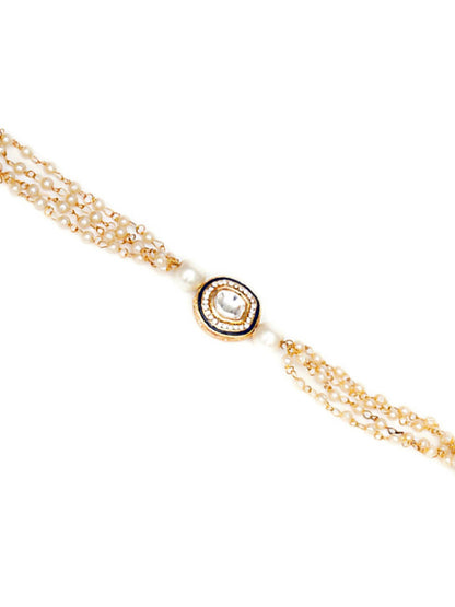 Designer kundan Rakhi - Ruby Raang
