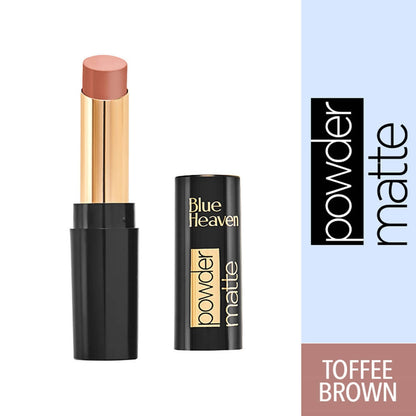 Blue Heaven Powder Matte Lipstick Toffee Brown