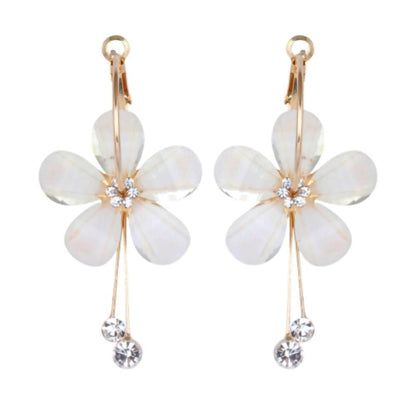 Trendoo Jewelry Gold-Polished Stylish Fancy Party Wear Beige Drops