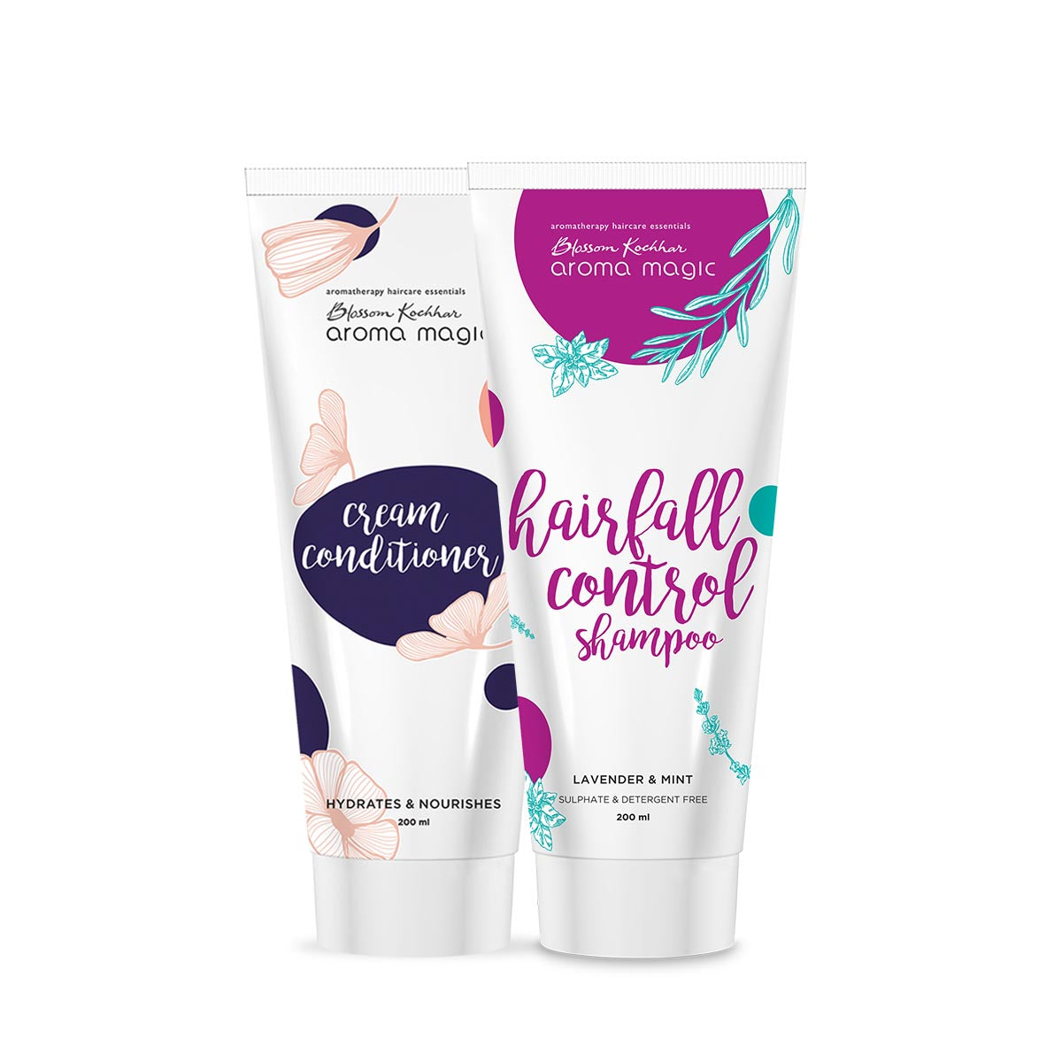 Blossom Kochhar Aroma Magic Hair Fall (Shampoo & Cream Conditioner) Control Combo - 400 ml