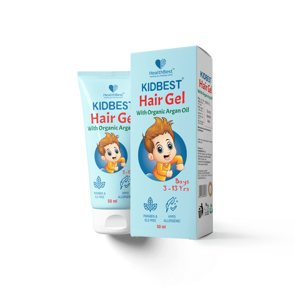Health Best Kidbest Hair Gel for 3-13 Years Kids Pack of 2 - Each 50ml