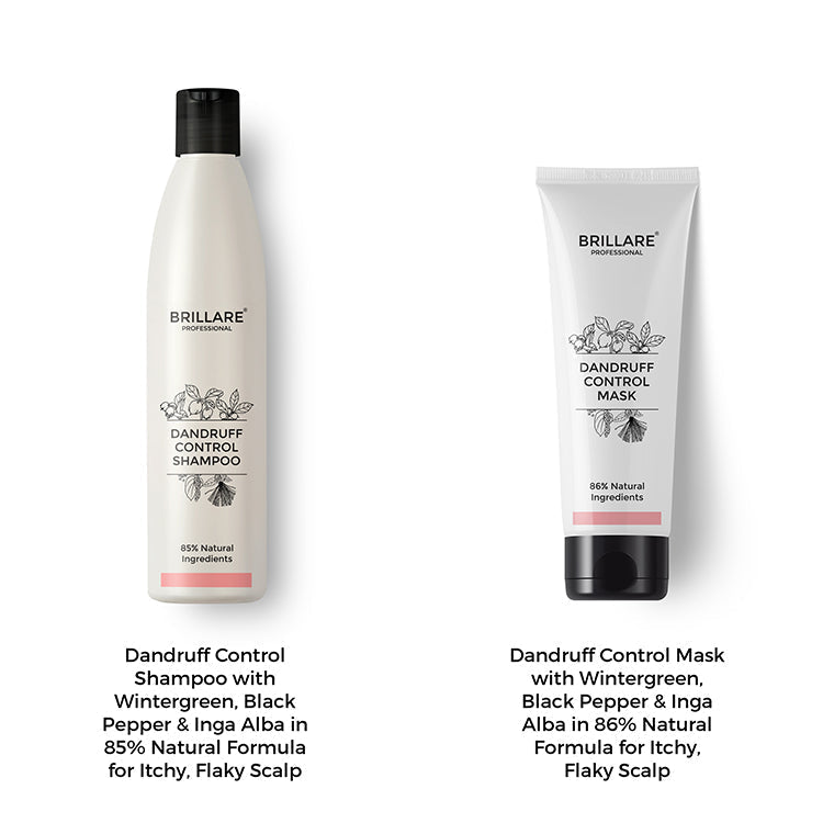 Dandruff Control Shampoo & Conditioner with Hair Wrap Towel Combo