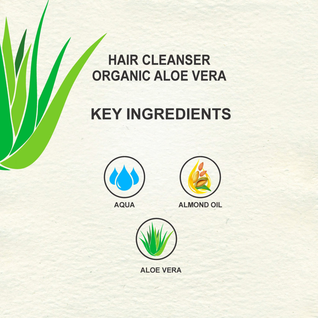 Love Earth Hair Cleanser Organic Aloe Vera - 100 ml