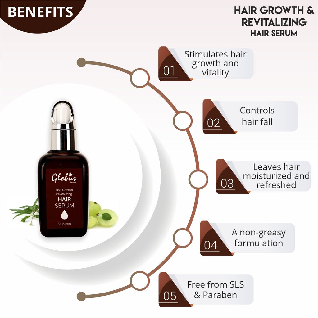 Globus Naturals Hair Growth & Revitalizing Hair Serum - 50 ml