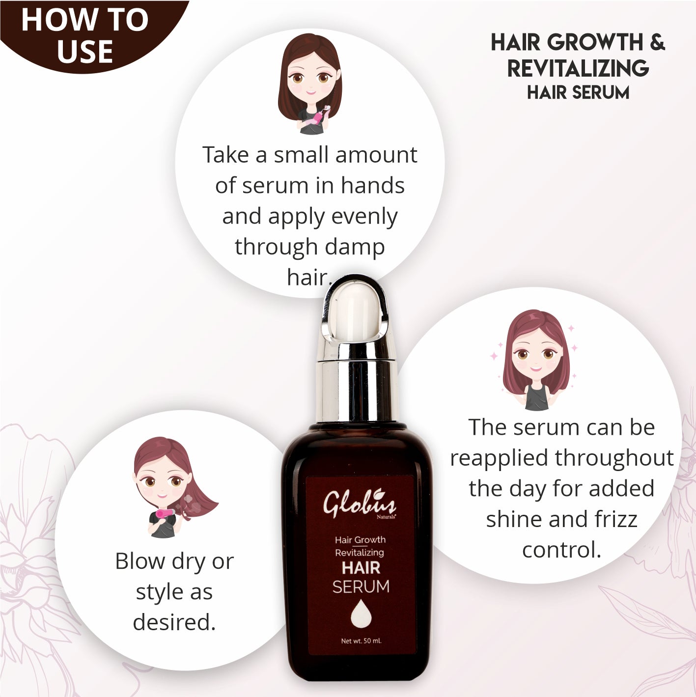 Globus Naturals Hair Growth & Revitalizing Hair Serum - 50 ml