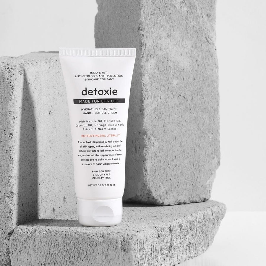 Detoxie Hydrating & Sanitizing Hand & Cuticle Cream - 50 gms