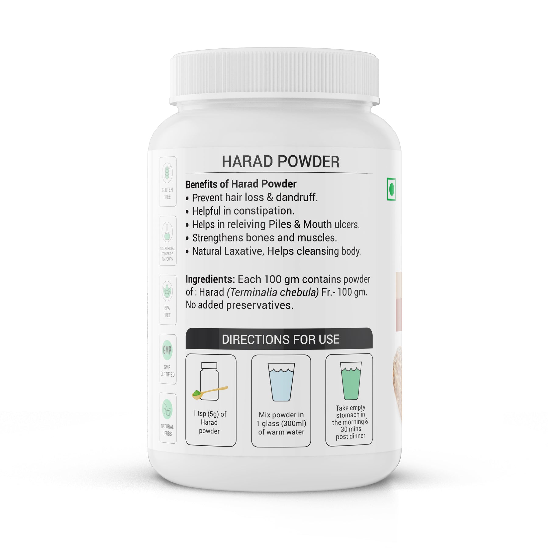 Krishna's Herbal & Ayurveda Harad Powder - 100 gms