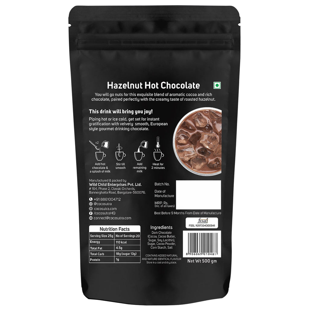 Cocosutra Hazelnut Hot Chocolate Mix