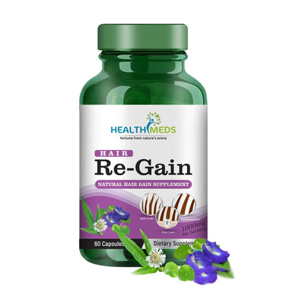 Healthmeds Hair Regain Supplement For Preventing Hair Fall - 60 tabs
