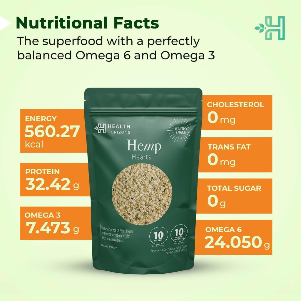 Health Horizons Hemp Hearts - 125 gms
