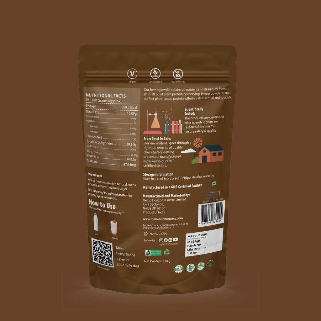 Health Horizons Hemp Powder Chocolate Flavour