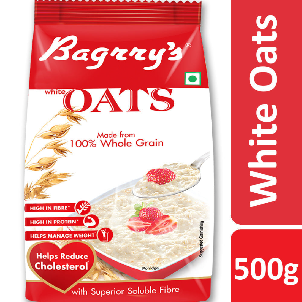 Bagrry's White Oats Pouch - 500 gms