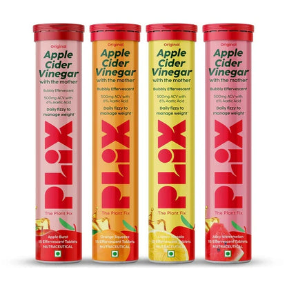 PLIX The Plant Fix Apple Cider Vinegar Effervescent Tablet