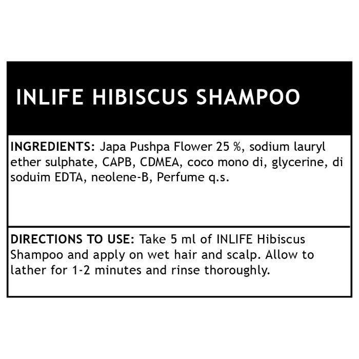 INLIFE Natural Hibiscus Anti Hair Fall Shampoo - 250 ml