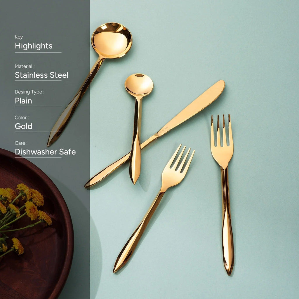 Nestroots Pinnacle Precision Set of 5 Cutlery with Pointed Handles