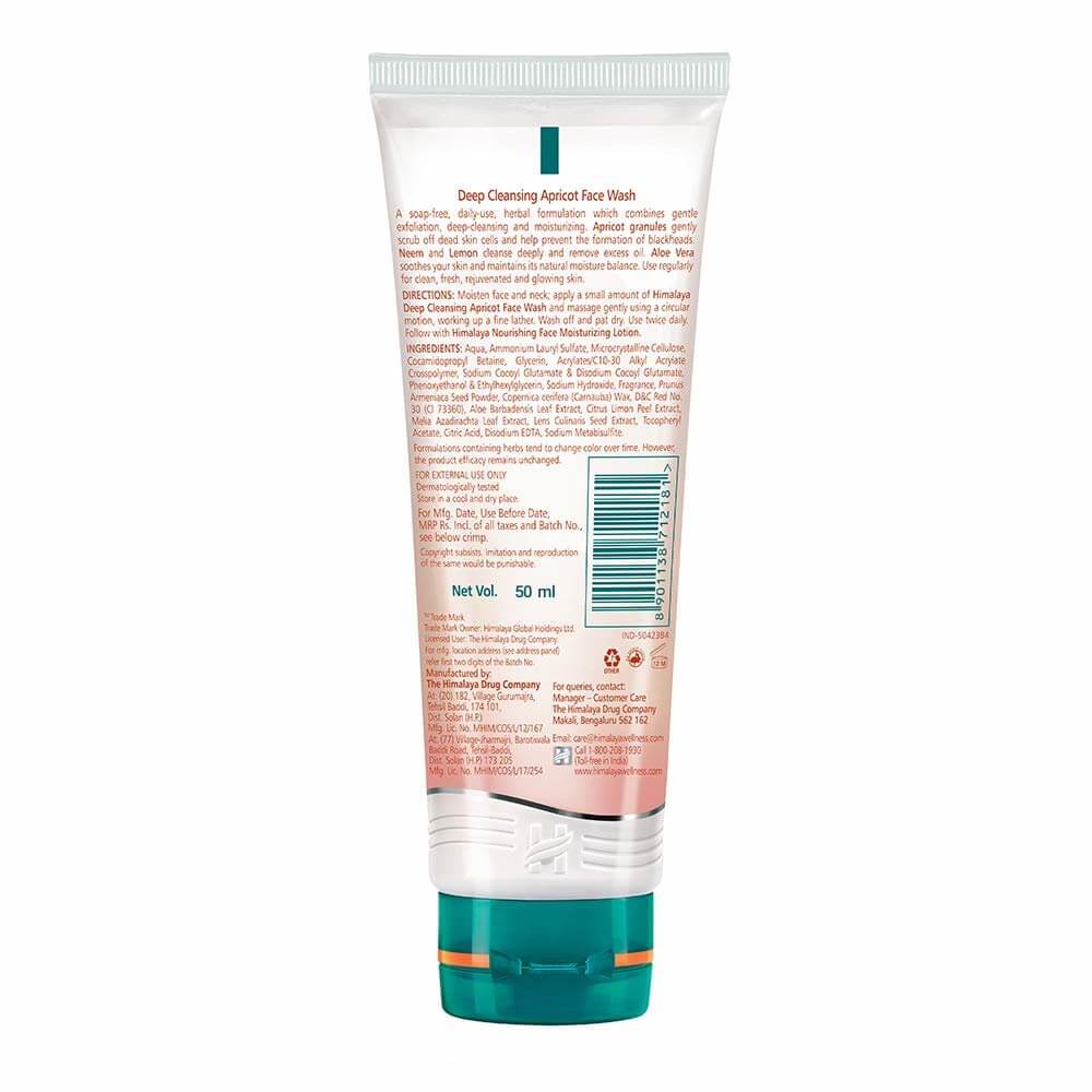 Himalaya Deep Cleansing Apricot Face Wash