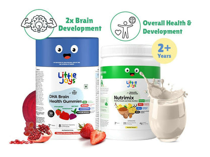 Little Joys Nutrimix Nutrition Powder Vanilla 2 - 6 years + Brain Gummies Combo