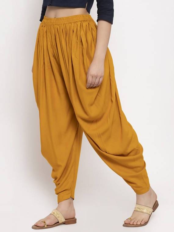Cheera Women’s Mustard Dhoti Pant CH09D